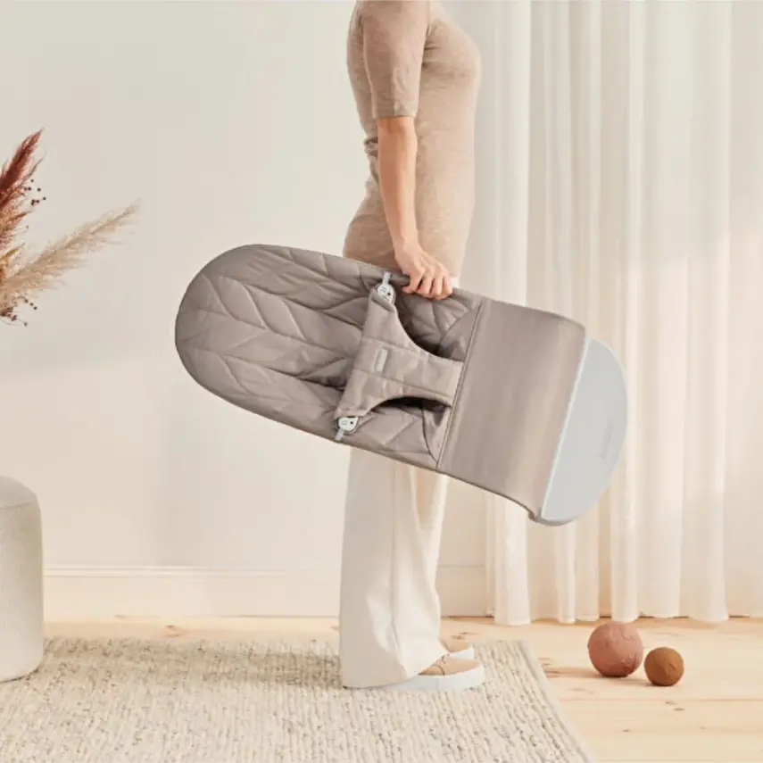 Babybjörn Bliss Ana Kucağı Petal Cotton Woven Sand Grey - 3