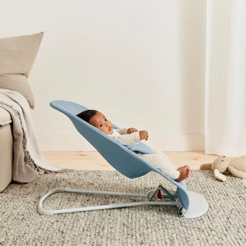 Babybjörn Bliss Ana Kucağı Woven Cotton Petal Blue - 4