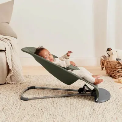 Babybjörn Bliss Ana Kucağı Woven Cotton Petal Dark Green - 3