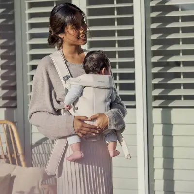 Babybjörn Kanguru Mini 3D Cotton Jersey Light Beige - 3