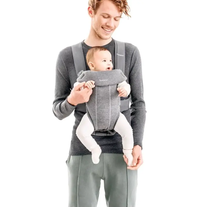 Babybjörn Kanguru Mini 3D Cotton Jersey Light Grey - 2