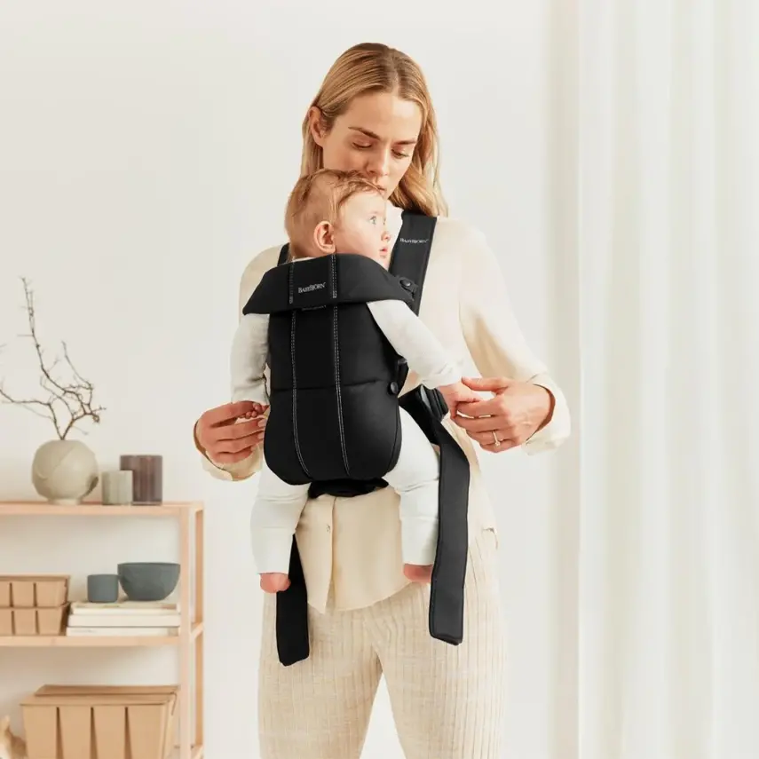 Babybjörn Kanguru Mini 3D Cotton Woven Black - 5