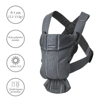 Babybjörn Kanguru Mini 3D Mesh Anthracite - 2