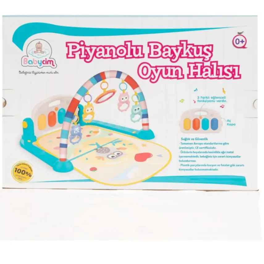 Babycim Baykuş Piyanolu Oyun Halısı - 4