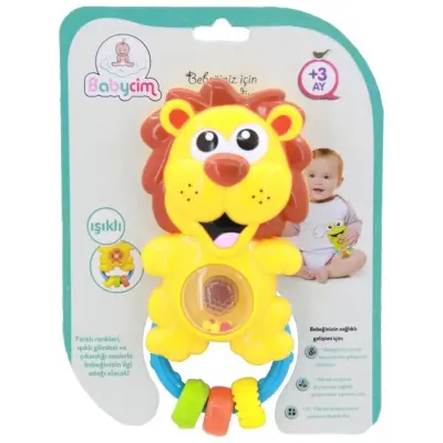 Babycim Neşeli Sesli Pilli Aslan Çıngırak - 2