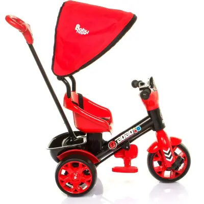 Babyhope Bobo Tenteli İtmeli Bisiklet Kırmızı - 3