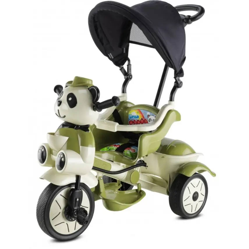 Babyhope Little Panda Bisiklet Yeşil Bej - 2