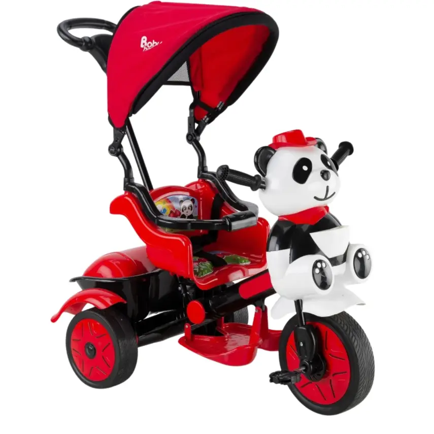 Babyhope Little Panda Lüx  Bisiklet Kırmızı Siyah - 1