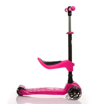 Babyhope Oturaklı Scooter 2in1 Pembe - 3
