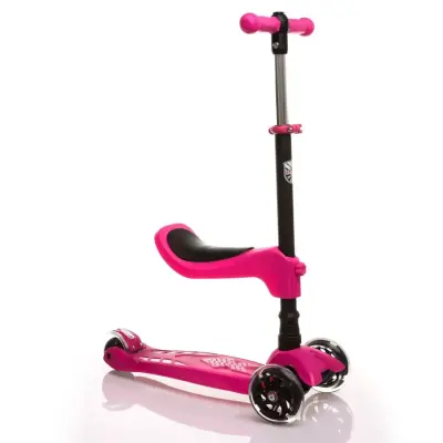 Babyhope Oturaklı Scooter 2in1 Pembe - 5