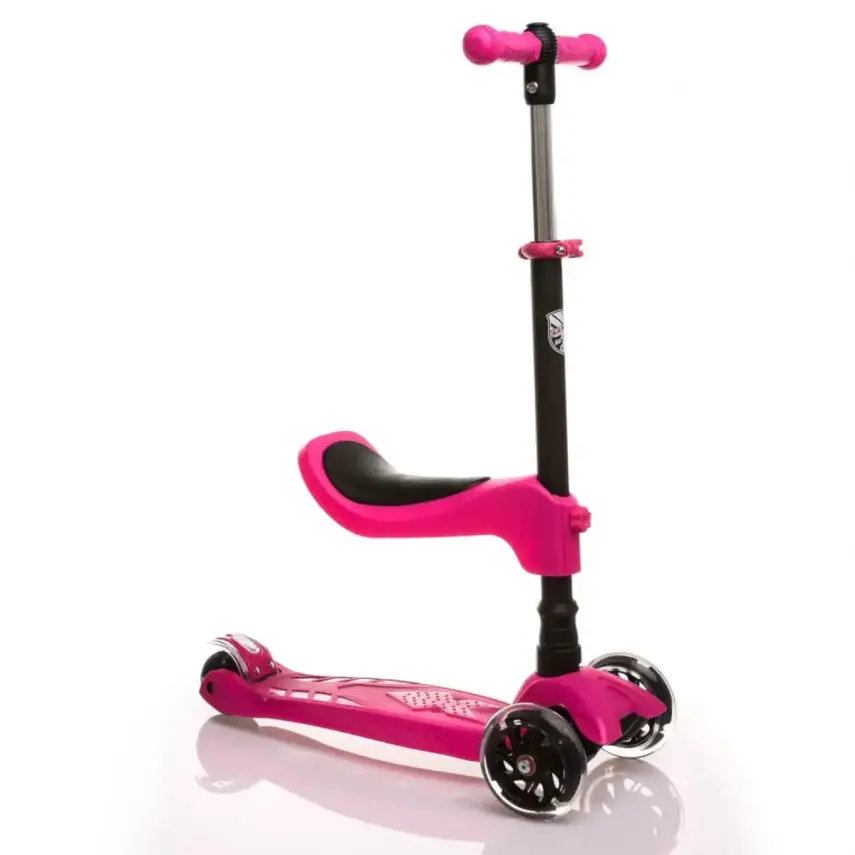 Babyhope Oturaklı Scooter 2in1 Pembe - 5
