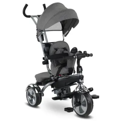 Babyhope Star İtmeli Bisiklet Gri - 7
