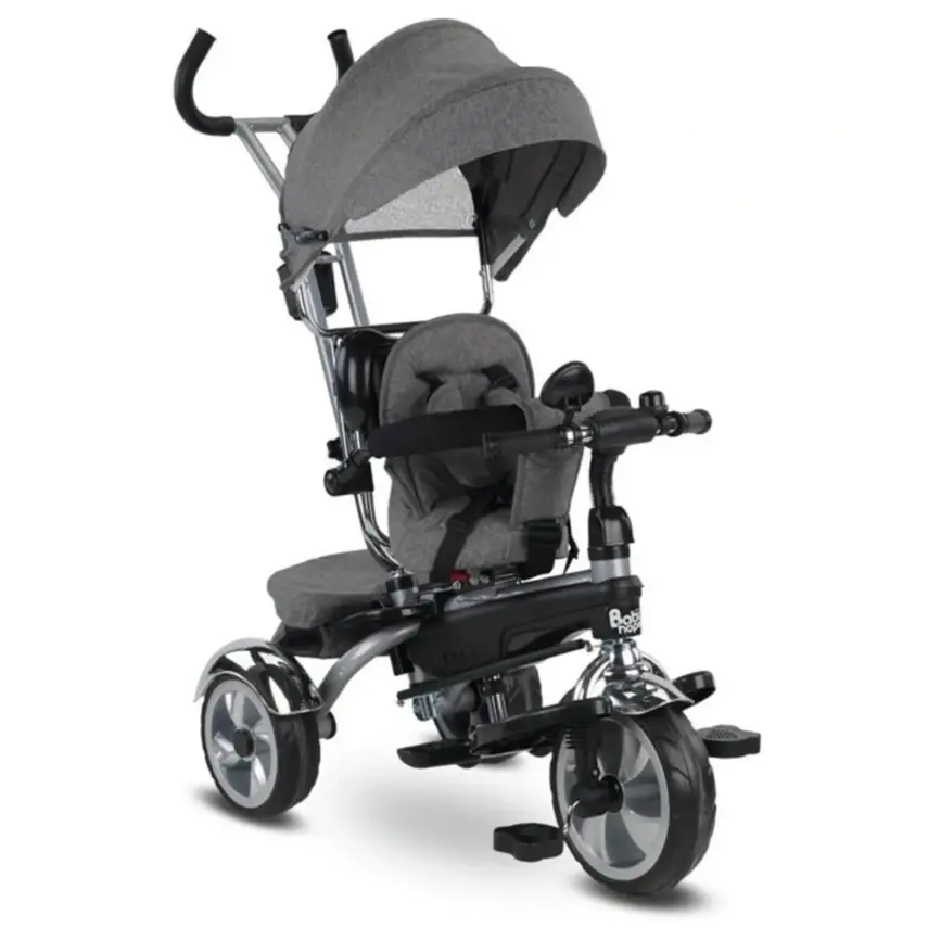 Babyhope Star İtmeli Bisiklet Gri - 7