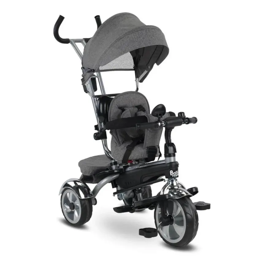 Babyhope Star İtmeli Bisiklet Gri - 2