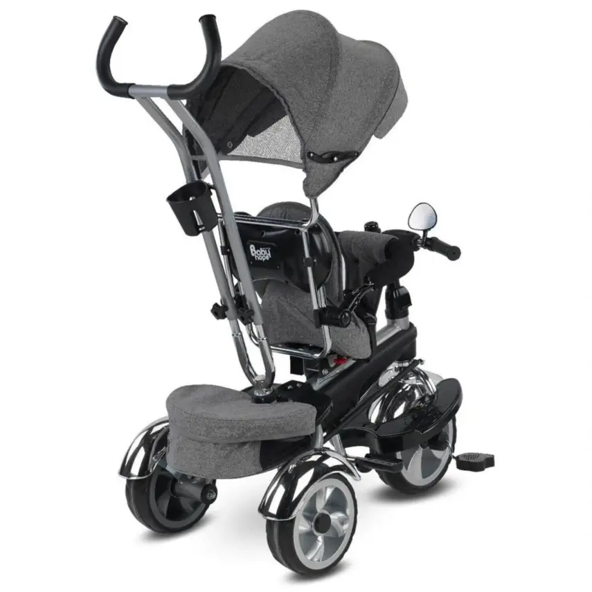 Babyhope Star İtmeli Bisiklet Gri - 8