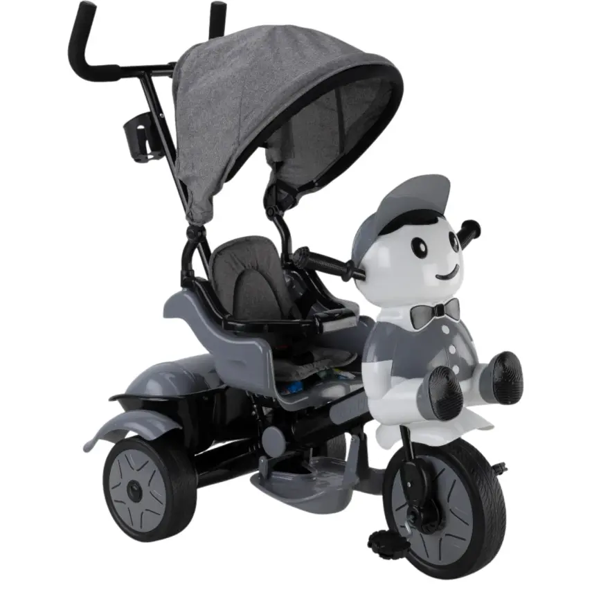 Babyhope Yupi Triycle Lüx Üç Tekerlikli Bisiklet Gri - 1