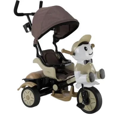 Babyhope Yupi Triycle Lüx Üç Tekerlikli Bisiklet Kahve