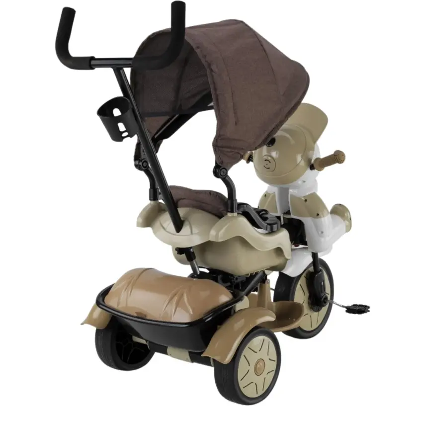 Babyhope Yupi Triycle Lüx Üç Tekerlikli Bisiklet Kahve - 2