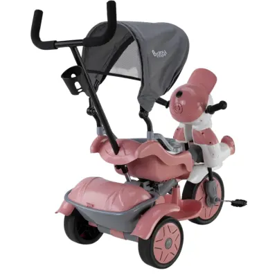 Babyhope Yupi Triycle Lüx Üç Tekerlikli Bisiklet Pastel Pembe - 2