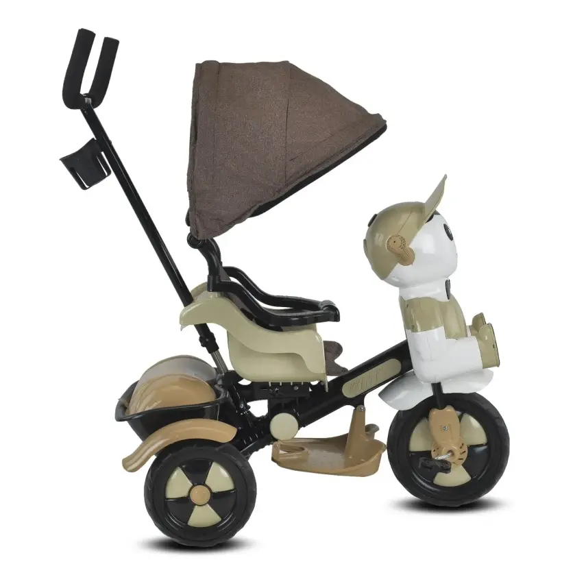 Babyhope Yupi Triycle Üç Tekerlikli Bisiklet Kahve - 2