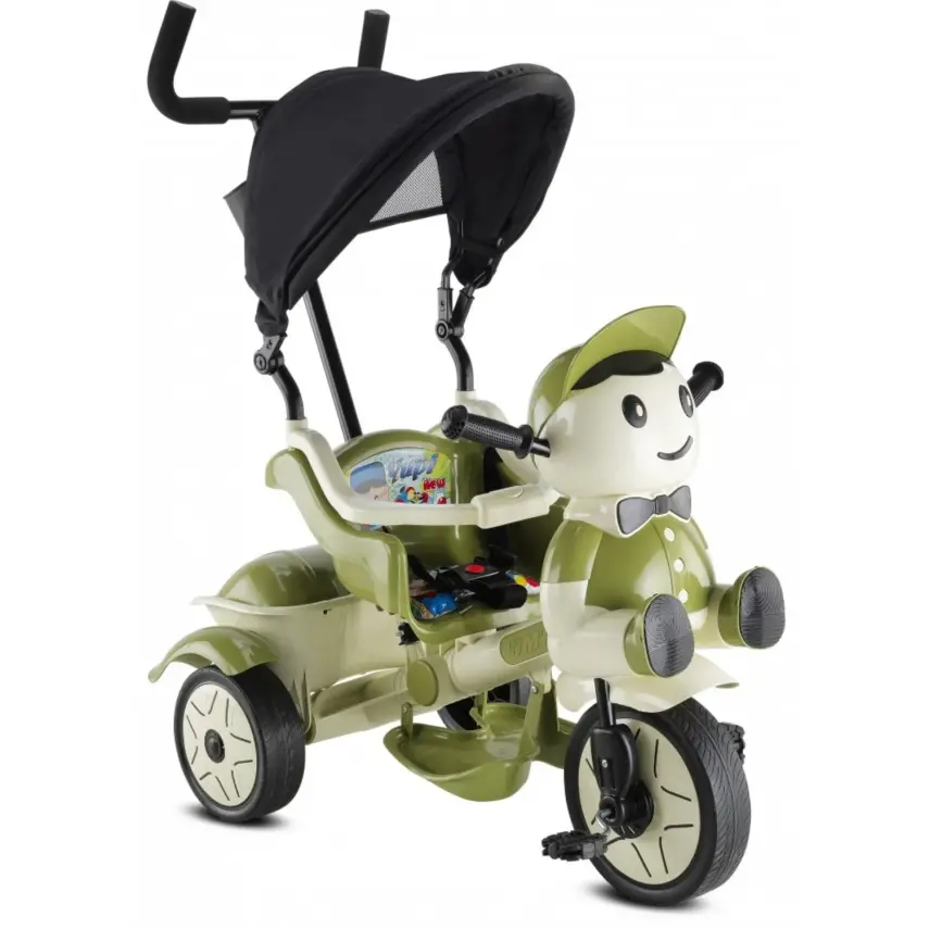 Babyhope Yupi Triycle Üç Tekerlikli Bisiklet Yeşil Bej - 1