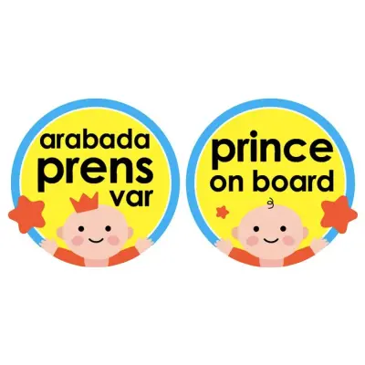 Babyjem Arabada Prens Var Mavi 