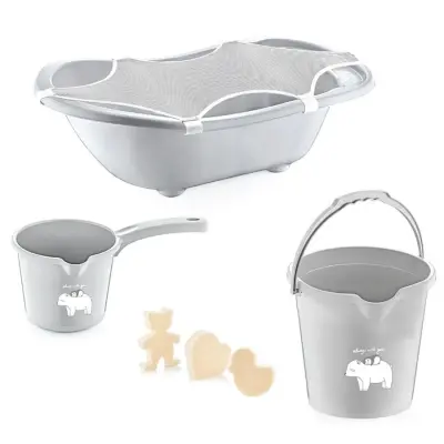 Babyjem Bebek Banyo Seti 5 Parça Mat Gri 