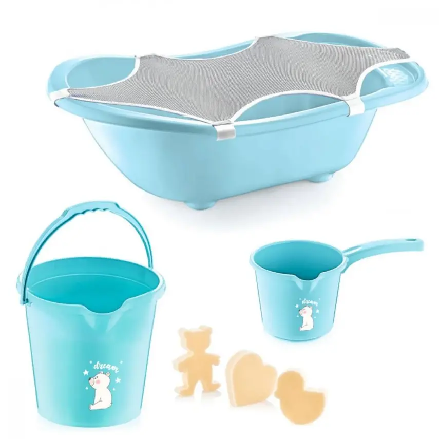 Babyjem Bebek Banyo Seti 5 Parça Mat Mavi - 1