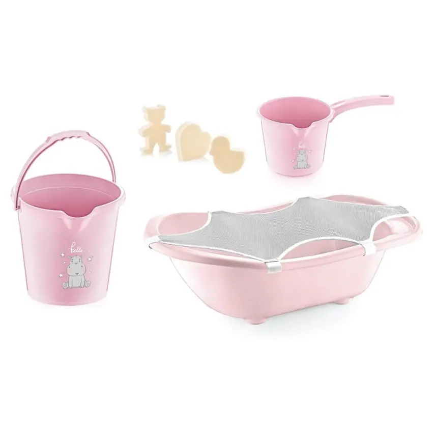 Babyjem Bebek Banyo Seti 5 Parça Mat Pembe - 1