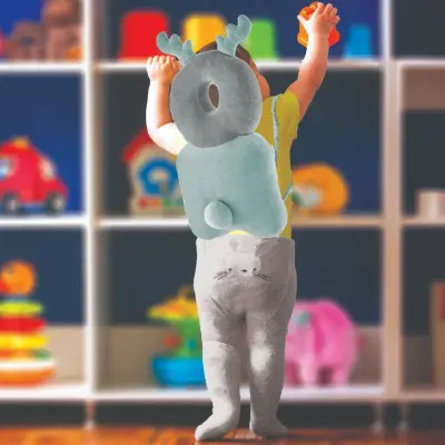 Babyjem Bebek Melek Kanadı Koruma Yastığı Kadife Yeşil - 3