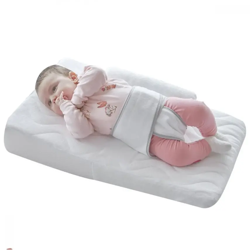 Babyjem Bebek Reflü Yastığı Kemerli Beyaz - 2