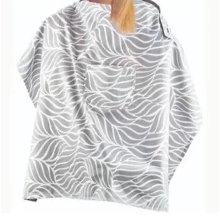 Babyjem Cepli Emzirme Önlüğü Gri Yaprak - 1