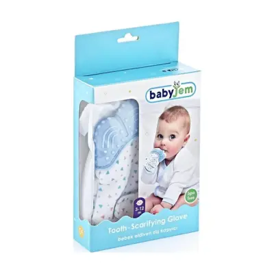 Babyjem Diş Kaşıyıcı Eldiven Mavi - 3