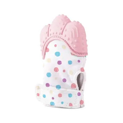 Babyjem Diş Kaşıyıcı Eldiven Pembe 
