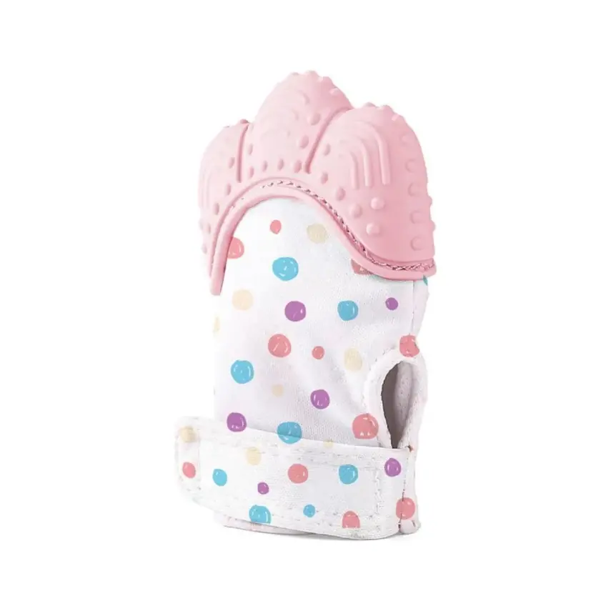 Babyjem Diş Kaşıyıcı Eldiven Pembe - 1