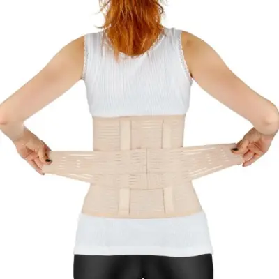 Babyjem Doğum Sonrası Balenli Toparlayıcı Korse Krem - 4