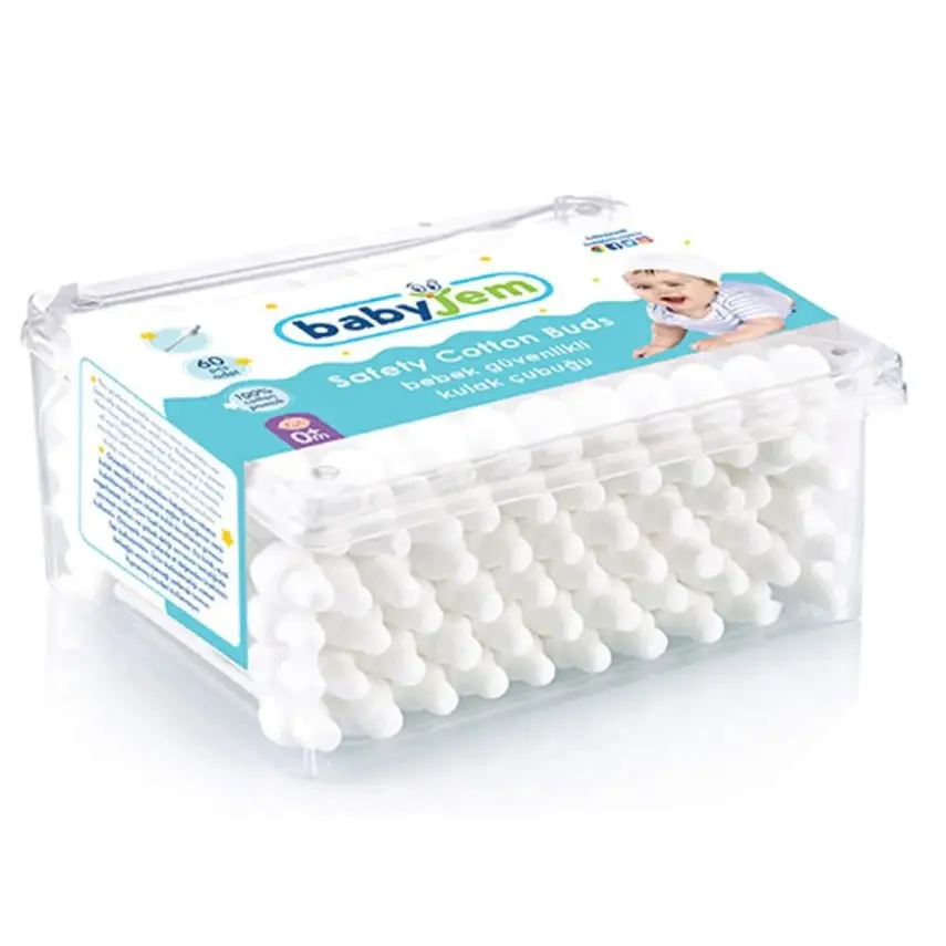 Babyjem Emniyetli Kulak Temizleme Çubuğu 60lı - 2