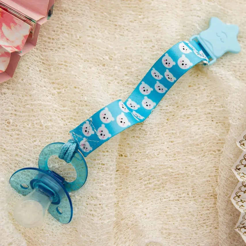 Babyjem Emzik Tutacağı Desenli Mavi Ayıcık - 4