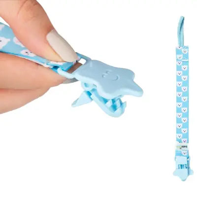 Babyjem Emzik Tutacağı Desenli Mavi Ayıcık - 5