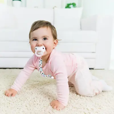 Babyjem Emzik Tutacağı Desenli Mavi Kurdele - 3