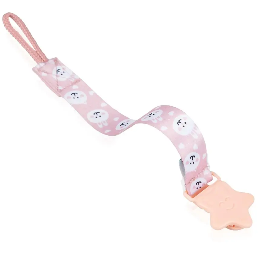 Babyjem Emzik Tutacağı Desenli Pembe Ayıcık - 2