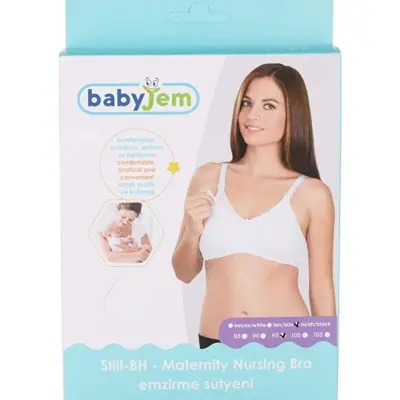 Babyjem Emzirme Sütyeni 100 Beden Beyaz