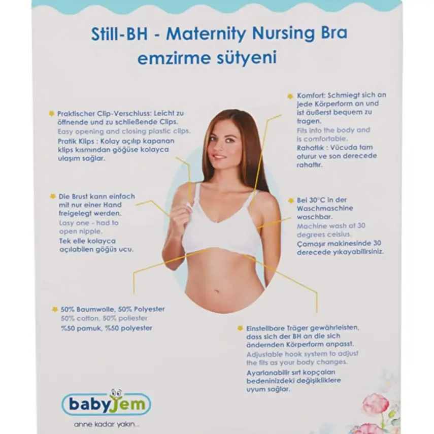 Babyjem Emzirme Sütyeni 90 Beden Ten - 3