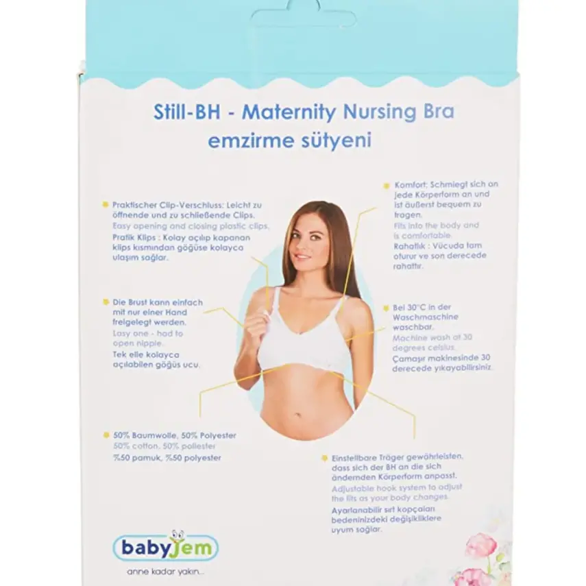 Babyjem Emzirme Sütyeni 95 Beden Beyaz - 2