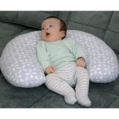 Babyjem Emzirme ve Destek Minderi Mavi Yonca - 3