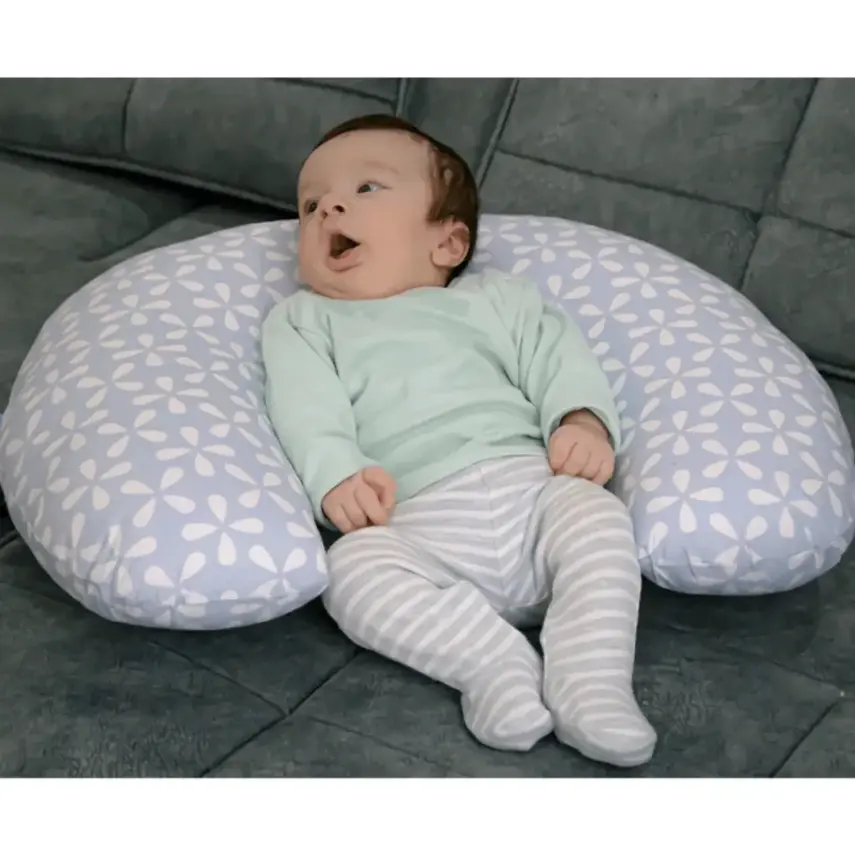Babyjem Emzirme ve Destek Minderi Mavi Yonca - 3