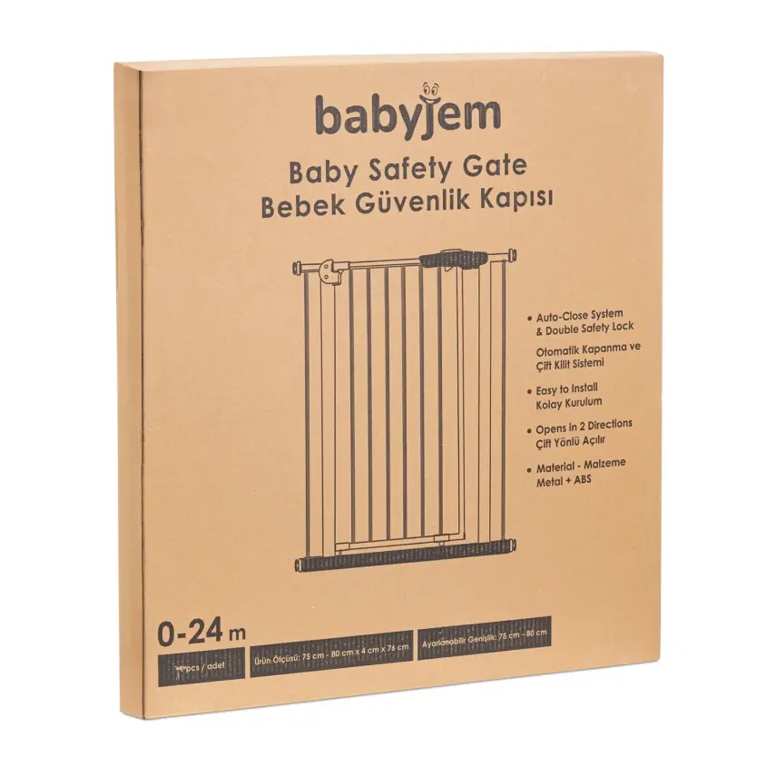 Babyjem Güvenlik Kapısı Antrasit - 2