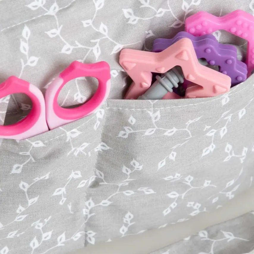 Babyjem Katlamalı Anne ve Bebek Organizer Gri Çiçek - 4