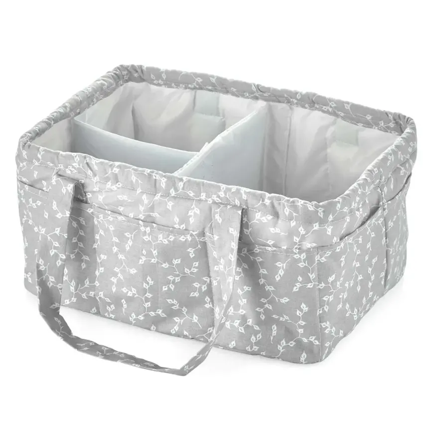 Babyjem Katlamalı Anne ve Bebek Organizer Gri Çiçek - 1