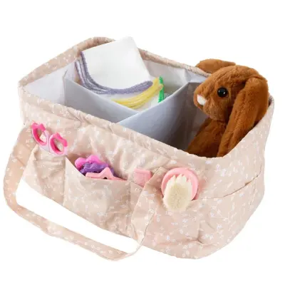 Babyjem Katlamalı Anne ve Bebek Organizer Somon Çiçek - 2